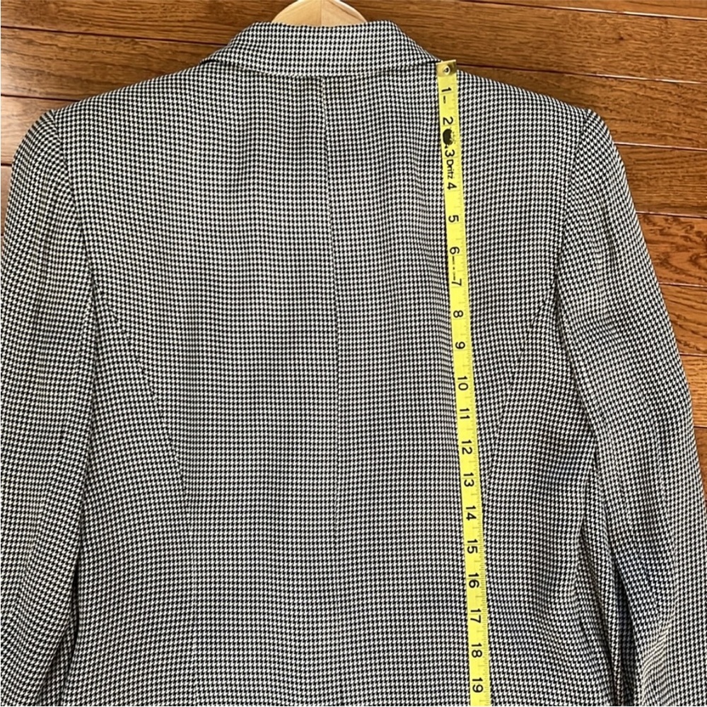 Vintage Ann Taylor Black & White Houndstooth Blazer - Picture 9 of 15